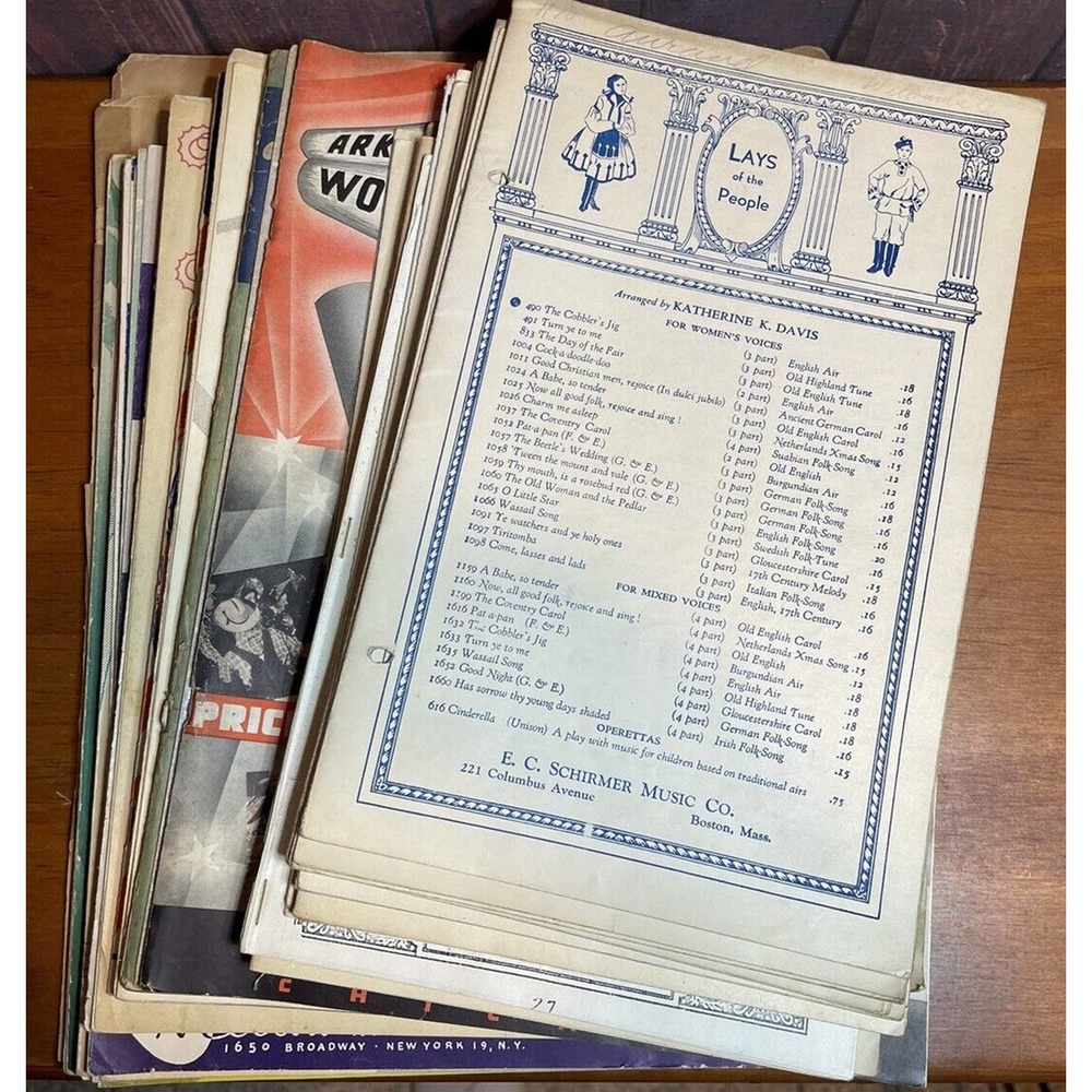 1920-60s Sheet Music 60 Pieces of Early 1920's to 1960's - Sheet Music Vintage